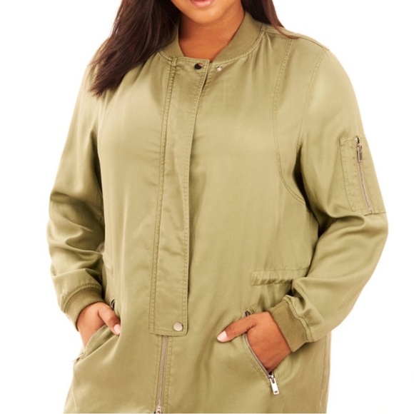 NWTS🍒REBEL WILSON X ANGELS ANORAK BOMBER JACKET 🍃SIZE 3X - Picture 4 of 7